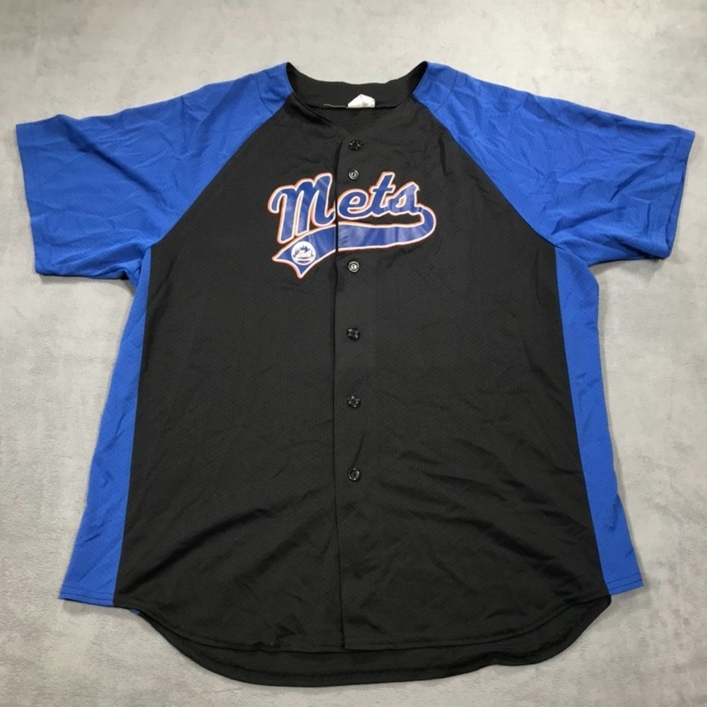 Vintage New York Mets Baseball Jersey Men's XL 90s USA Made Lightweight Mesh